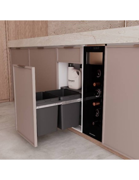 Poubelle Sous Évier 30 Litres Pour Meuble De 450 mm