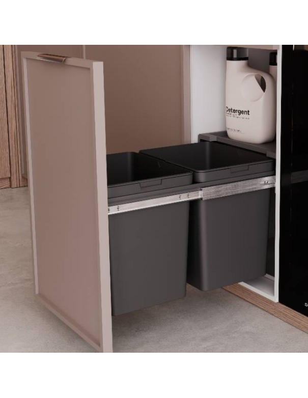 Poubelle Sous Évier 30 Litres Pour Meuble De 450 mm