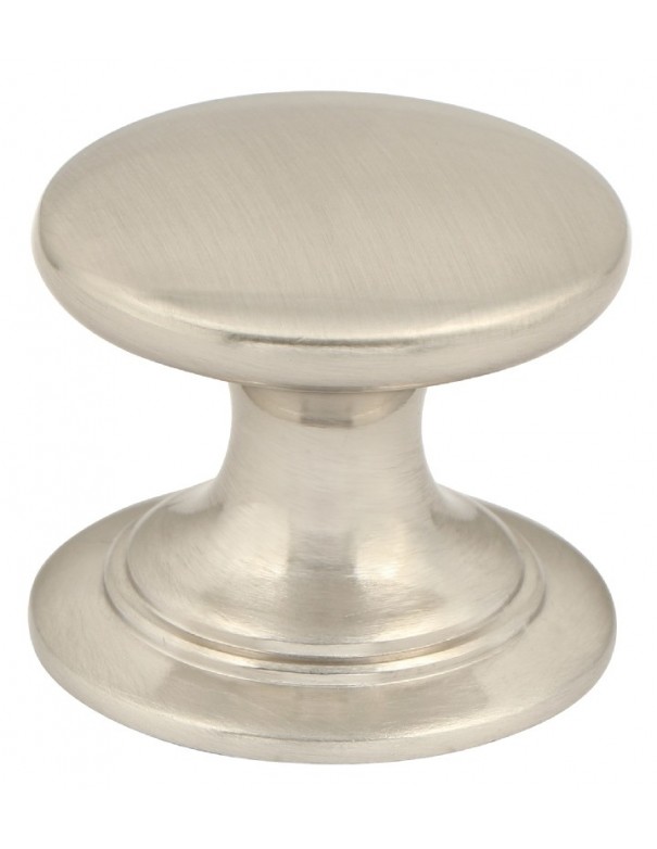 Bouton Windsor En Nickel Brossé - Boutons De Porte De Cuisine En Ligne